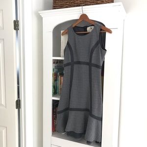 Anthropologie Tabitha Gray Flounce Dress